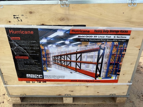 UNUSED HURRICANE HEAVY DUTY STORAGE RACKS