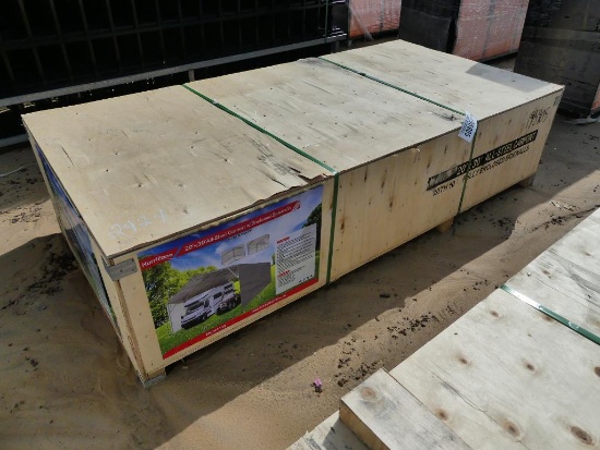 UNUSED HURRICANE 20' X 30' ALL STEEL CARPORT