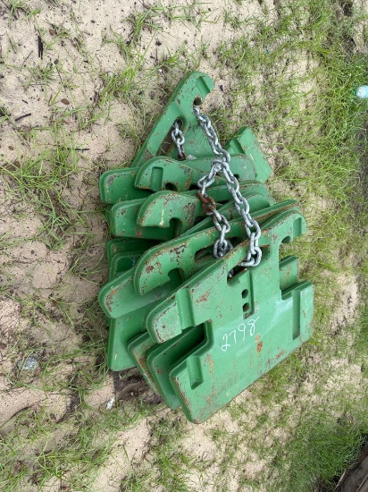 (8) JOHN DEERE TRACTOR WEIGHTS