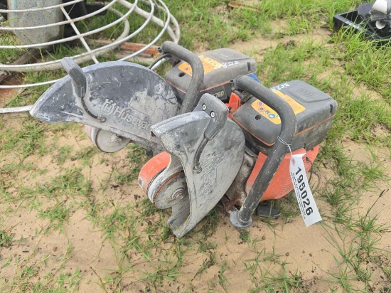 (2) HUSQVARNA CONCRETE SAWS