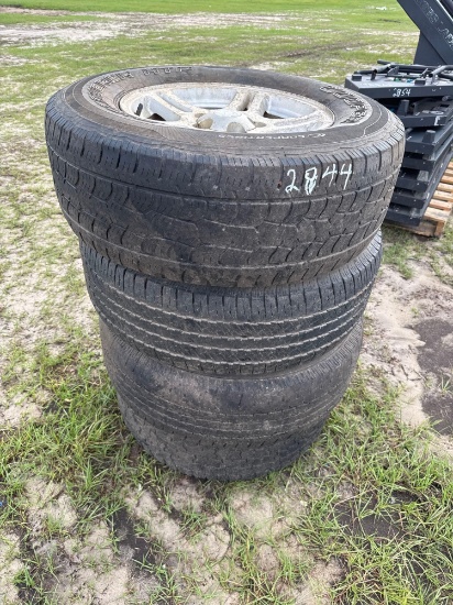 SET OF (4) TIRES & FORD (5) LUG WHEELS