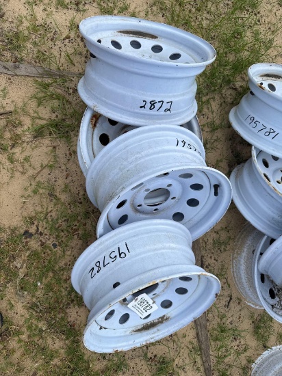 SET OF (4) - 5 LUG TRAILER WHEELS