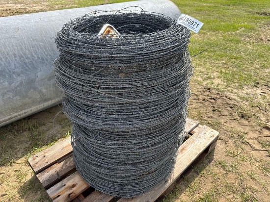(6) ROLLS OF BARBED WIRE