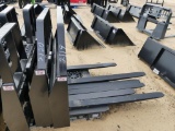 UNUSED KIVEL SKID STEER QUICK ATTACH PALLET FORKS