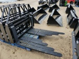 UNUSED KIVEL SKID STEER QUICK ATTACH PALLET FORKS