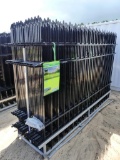 UNUSED HURRICANE 10' WROUGHT IRON SITE FENCE