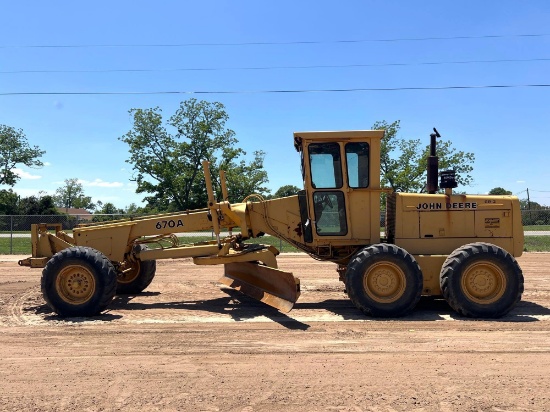 1981 John Deere 670a Motor Grader