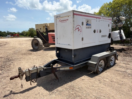 Magnum Mmg75 Generator Mtd On T/A Trailer