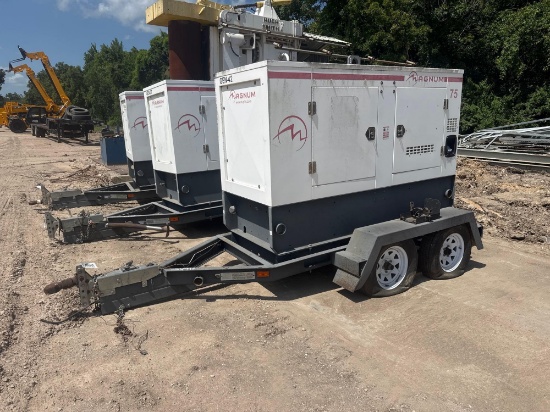 Magnum Mmg75 Generator Mtd On T/A Trailer