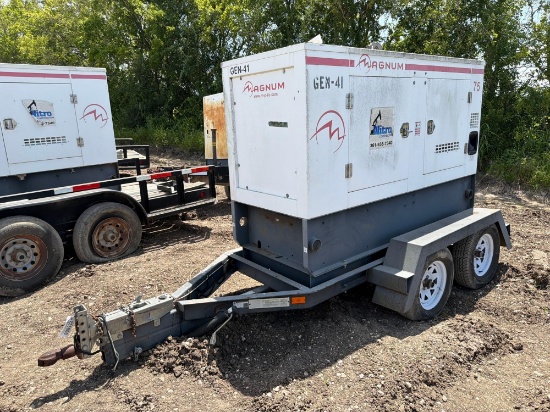 Magnum Mmg75 Generator Mtd On T/A Trailer