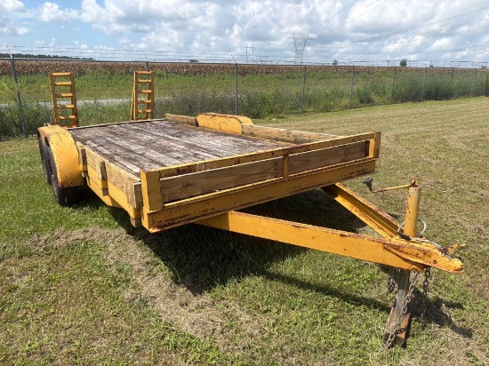 82"X17' Trailer W/ 6" Side Walls Double Axle