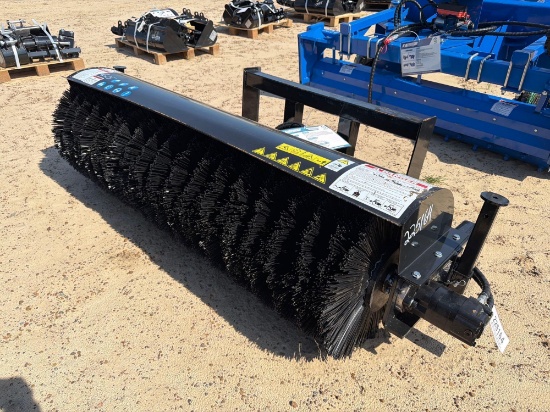 Unused Mower King Ssab72 72" Hyd Angle Broom