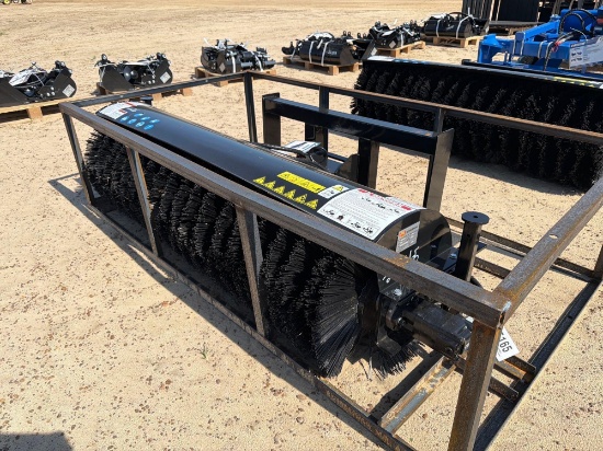 Unused Mower King Ssab72 72" Hyd Angle Broom