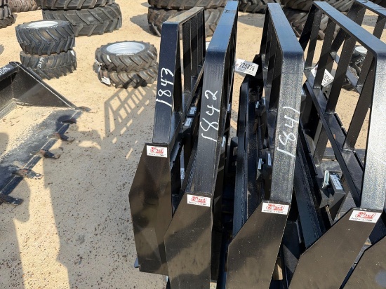 Unused Kivel 48" - 3500lb Cap Pallet Forks