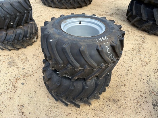 UNUSED (2) 26X12.00-12NHS TIRES ON 5 LUG RIM