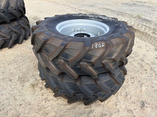 (2) UNUSED 14.9 R24 8 LUG TIRES