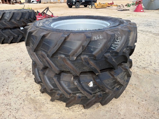 (2) Unused 18.4 R34 8 Lug Tires