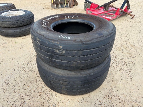 (2) 425/65r22.5 Air Tires