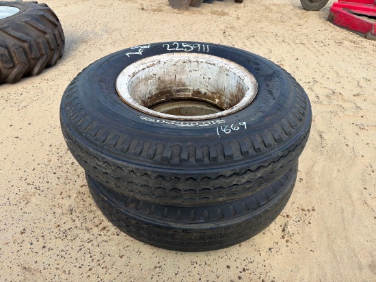 (2) 10.00-20 AIR TIRES