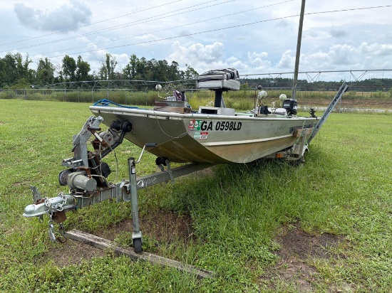 1989 LOWE 15FT ALUMINUM BOAT