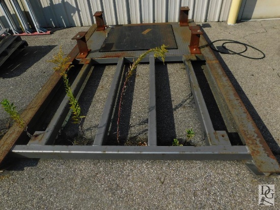 Large Metal Plat Form Scale by Rough Deck