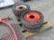 (4) Used Bobcat Skid Steer Tires 27 x 8.5-15