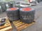 (4) Used Bobcat Skid Steer Tires 12 x 16.5