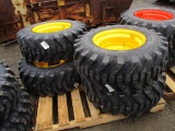 (4) NH/ JD/ Gehl 12-16.5 Tires & Wheels