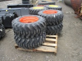 (4) Bobcat 12-16.5 Tires & Wheels