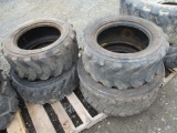 (4) Used 10 - 16.5 Bobcat Tires