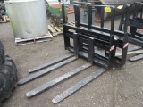 New 4,200lbs. Step Thru Pallet Fork Attachment