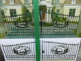 New 20ft. Bi-Parting Iron Gate w/Deer Artwork