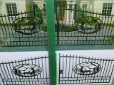 New 20ft. Bi-Parting Iron Gate w/Deer Artwork