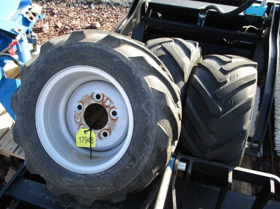 (4) R4 23x10.5-12  Tires for Multi-One Loader