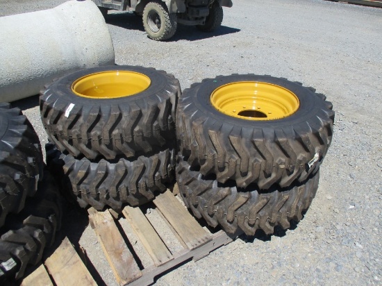 (4) New 12 - 16.5 CAT Wheels & Tires