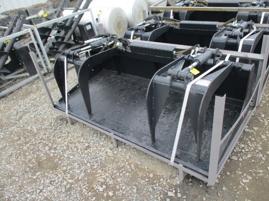 New 72" Quick Attach JCT Grapple Bucket Attachment