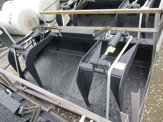 New 72" Quick Attach JCT Grapple Bucket Attachment