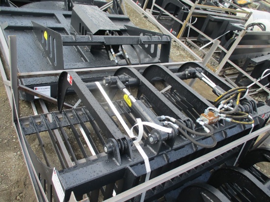 New 72" Quick Attach JCT Rock Bucket w/Grapple