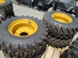 (4) New 12 - 16.5 CAT Wheels & Tires