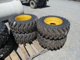 (4) New 12 - 16.5 CAT Wheels & Tires