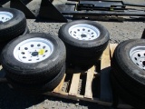 (4) New 235/75 R15 Trailer Wheels & Tires