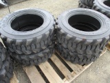 (4) New Load Max 10 x 16.5 Skid Steer Tires