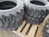 (4) New Load Max 10 x 16.5 Skid Steer Tires