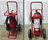 Amerex 495 Fire Extinguisher on Cart