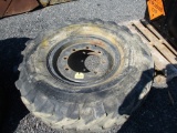 (1) Foam Filled 14-24 Tractor Tire w/Wheel