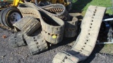 (10) Used Misc. Size Rubber Tracks