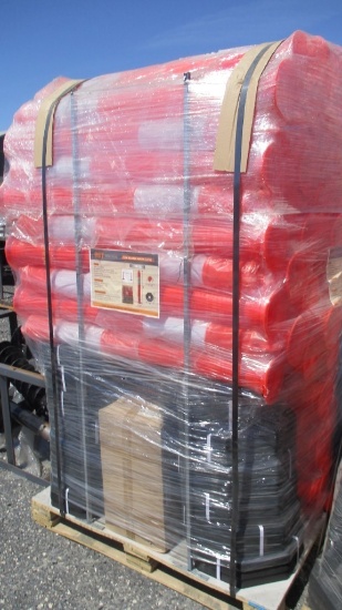 (100) New AGT T-Top Bollard & Warning Bunting
