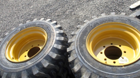(4) New Camso 12-16.5 CAT Tires & Wheels