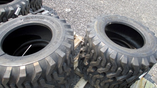 (4) New 12-16.5 Camso Tires for Skid Steer
