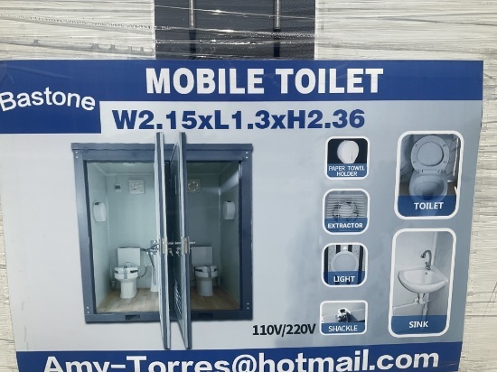 New 2 Stall Mobile Toilet 110V/200V